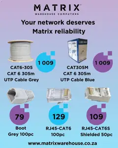 Matrix Warehouse specials catalogue – valid from 25.10.2025