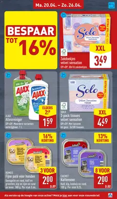 Aldi folder week 17 - Voorbeeld van een folder van Aldi, geldig van 20.04.2026 | Pagina: 21 | Producten: Allesreiniger, Ciabatta, Tissues, Parfum