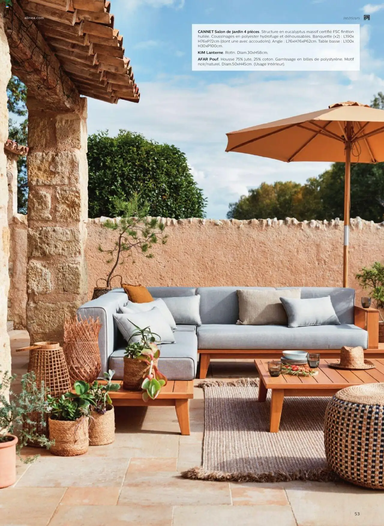 {H1} | Page: 53 | Produits: Salon de jardin, Table basse, Table