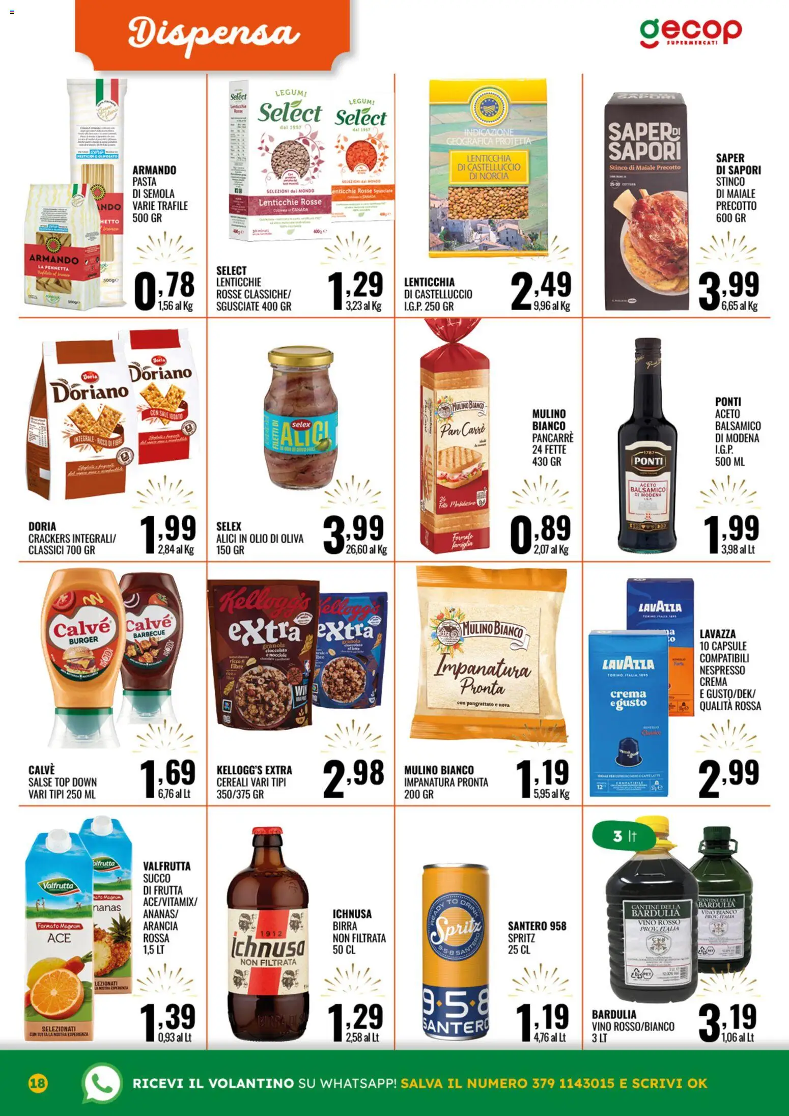 Volantino GECOP del 27.12.2025 | Pagina: 18 | Prodotti: Legumi, Crema, Latte, Vino bianco