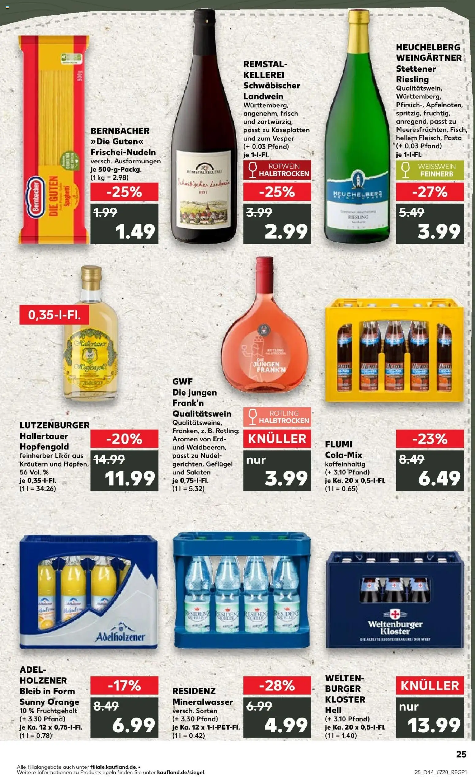 Kaufland prospekt Schrobenhausen	 – gültig ab 30.10.2025 | Seite: 33 | Produkte: Cola, Likör, Burger, Pasta