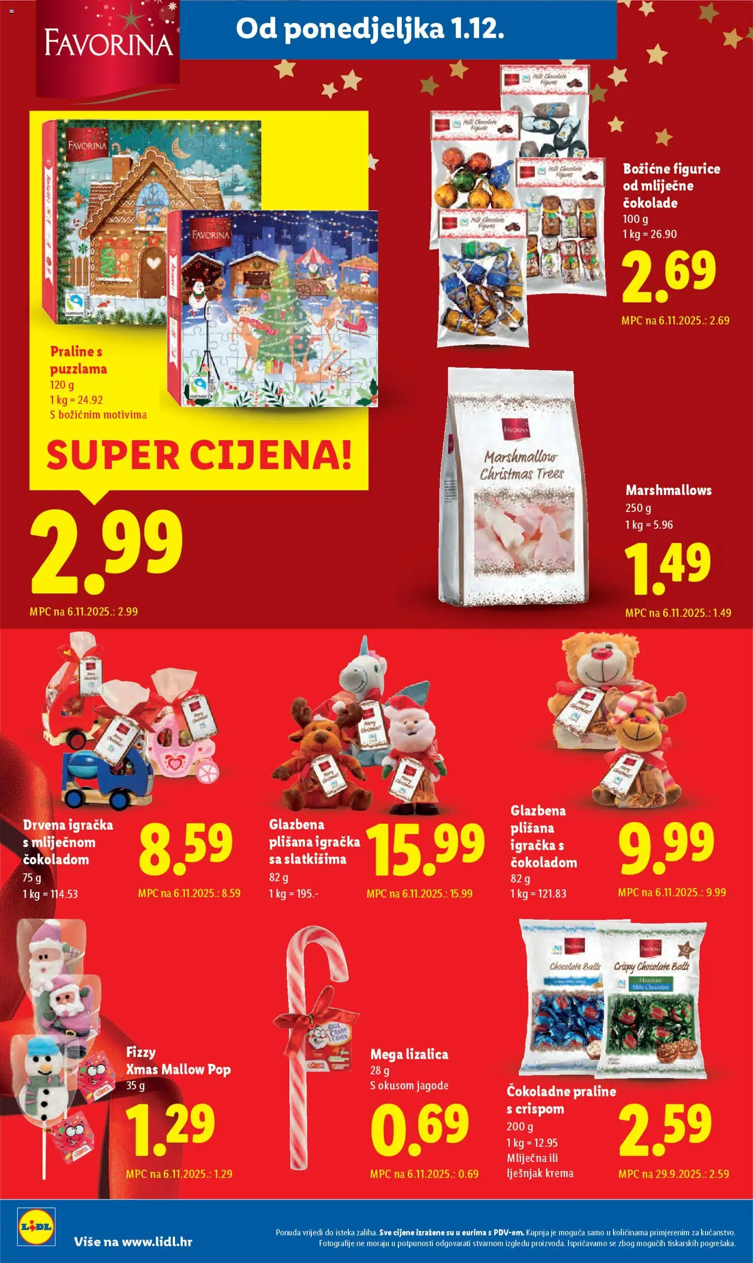 Lidl katalog | vrijedi od 01.12.2025 | Stranica: 10 | Proizvodi: Praline, Jagode, Krema, Lješnjak