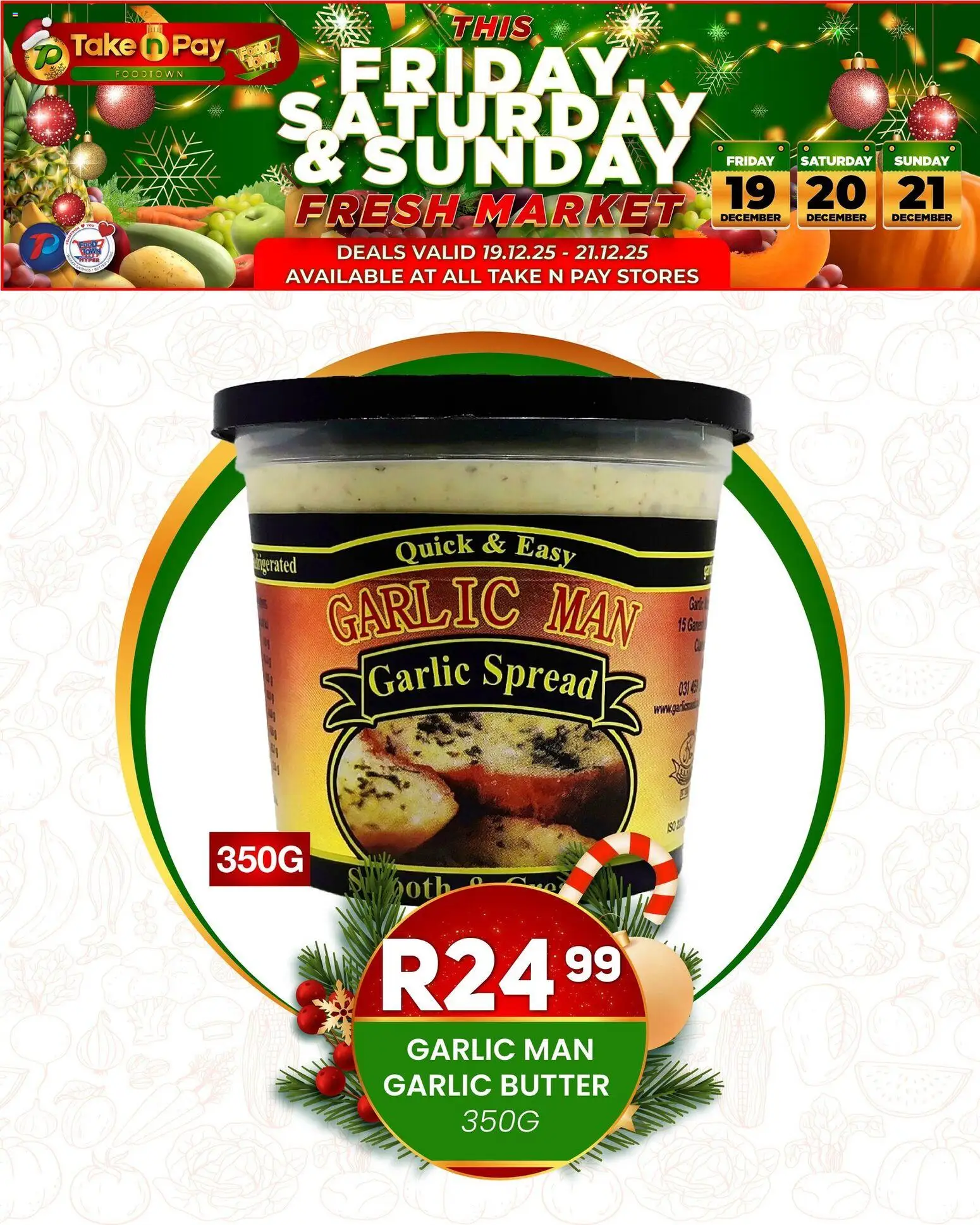 New Take n Pay catalogue – valid from 19.12.2025 | Page: 8 | Products: Butter, Garlic