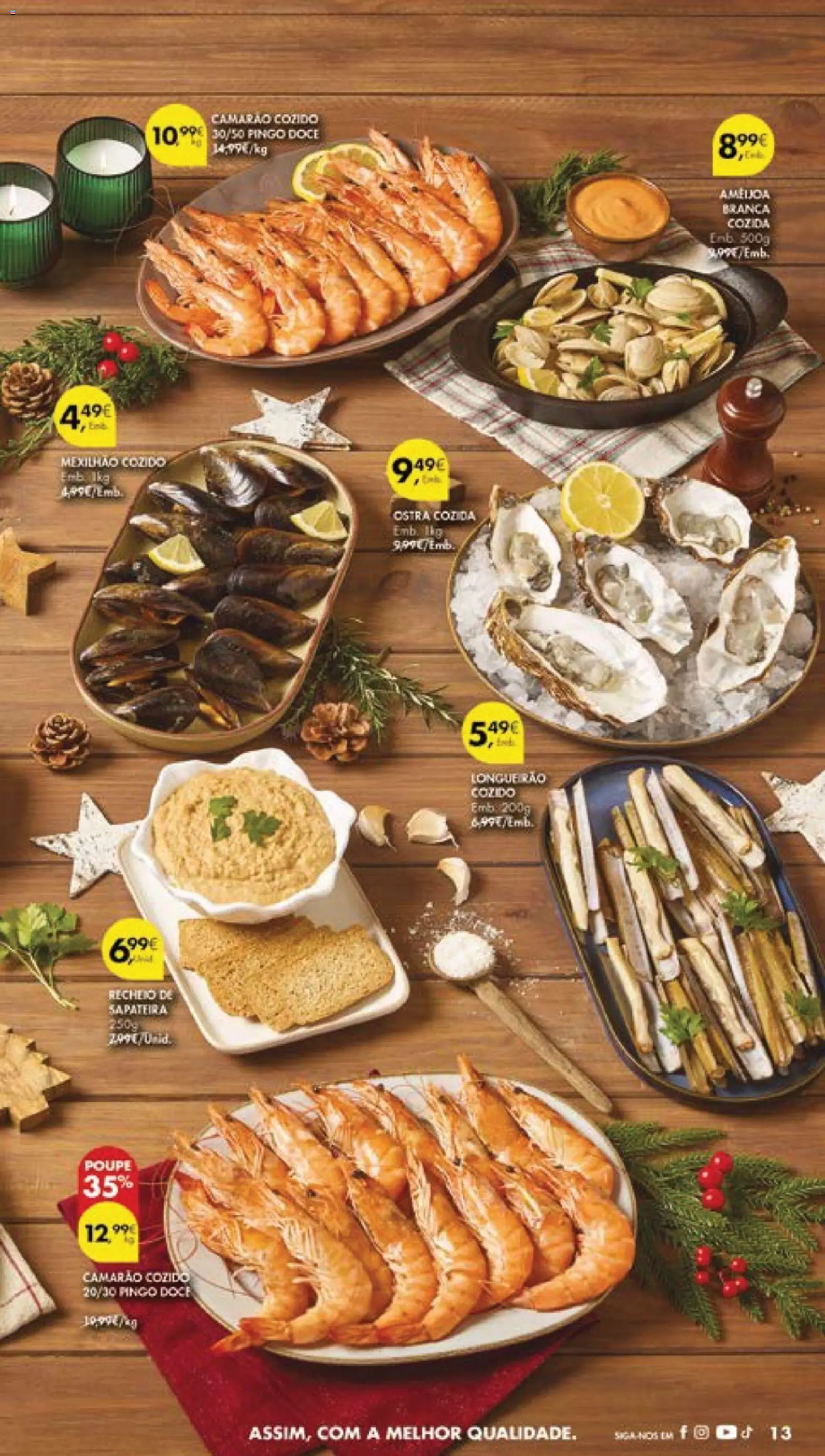 Pingo Doce folheto │ válido de 16.12.2025 | Página: 15 | Produtos: Camarão, Sapateira