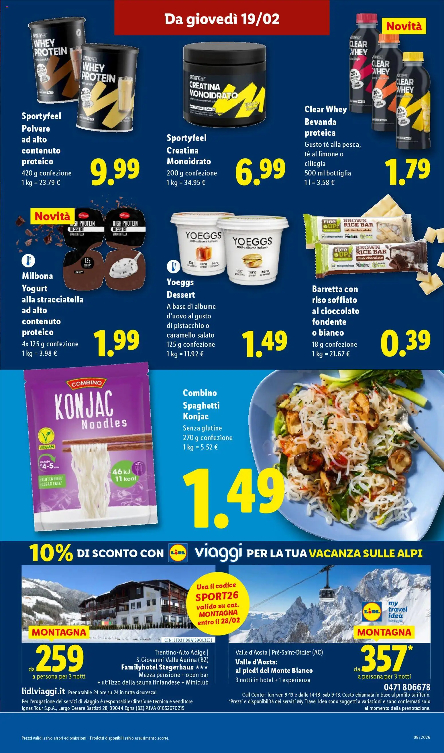 Volantino Lidl del 16.02.2026 | Pagina: 23 | Prodotti: Yogurt, Cioccolato, Tè, Barretta