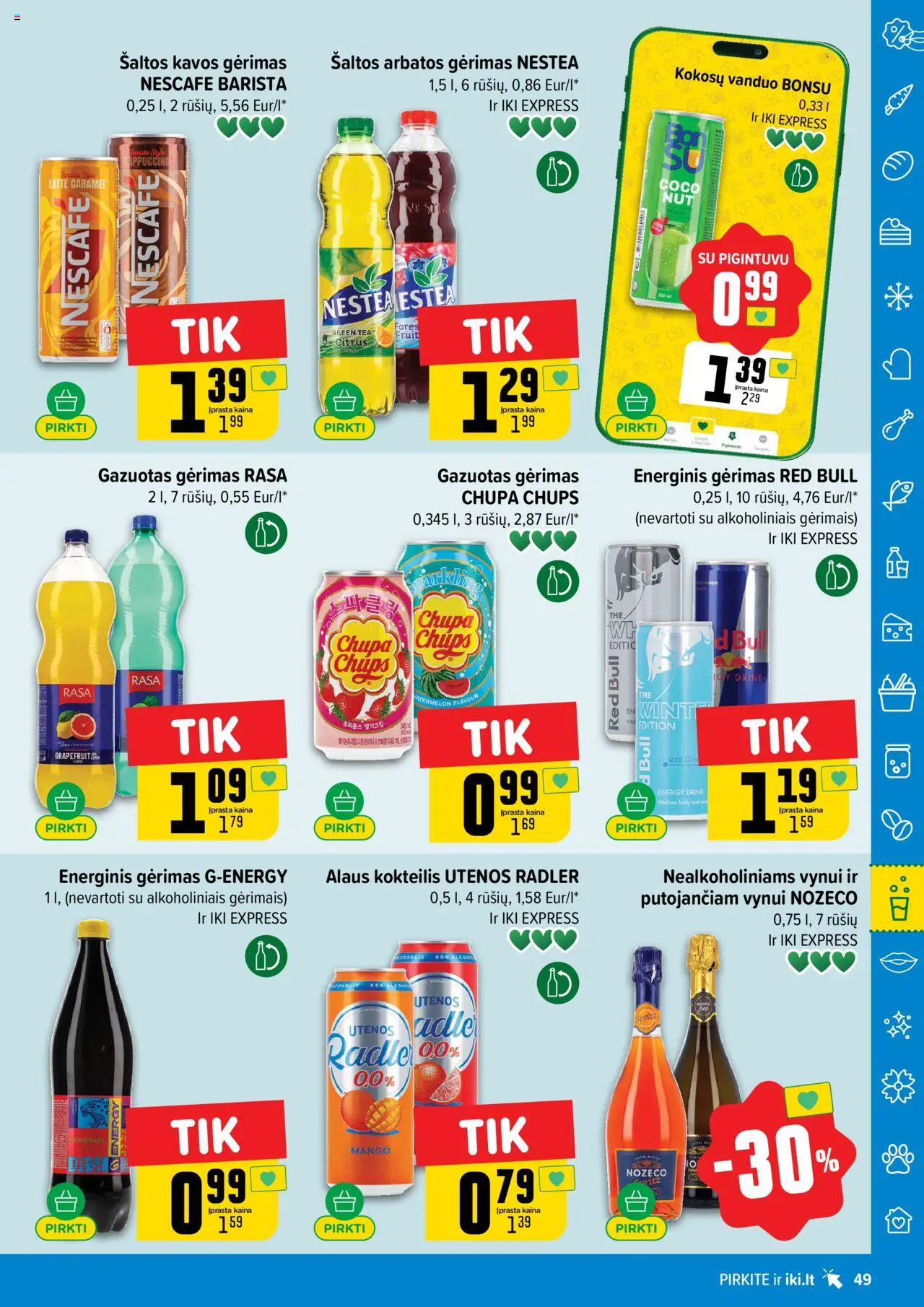 IKI akcijos nuo 08.09.2025 | Puslapis: 49 | Prekių: Energinis gėrimas