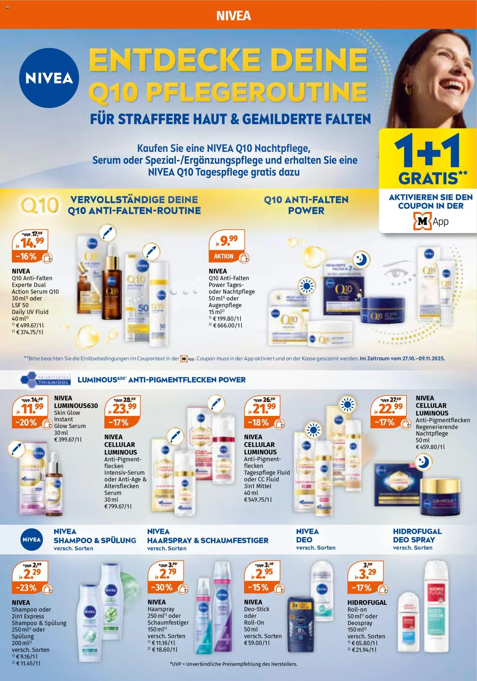 Müller Prospekt 	 – gültig ab 27.10.2025 | Seite: 25 | Produkte: Shampoo, Spülung, Haarspray, Serum