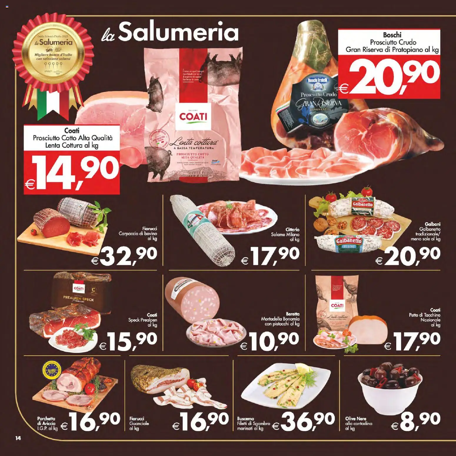 Volantino Decò del 24.10.2025 | Pagina: 17 | Prodotti: Tacchino, Prosciutto, Mortadella, Pistacchi