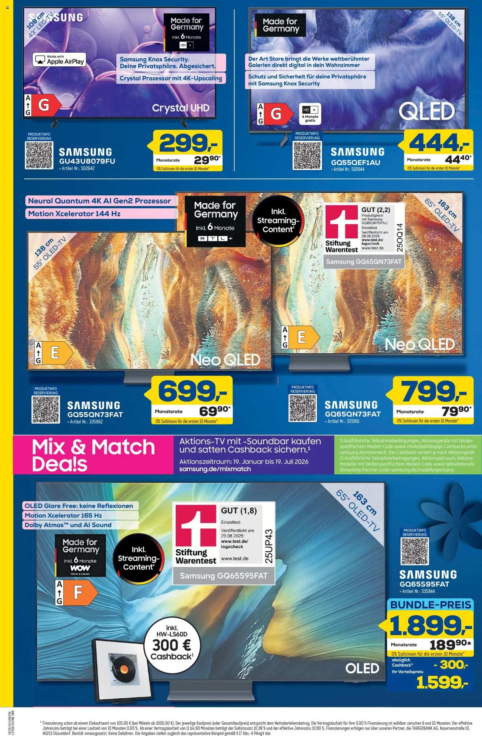 Euronics Prospekt Berlet – gültig ab 23.04.2026 | Seite: 2 | Produkte: Samsung, Apple, Soundbar