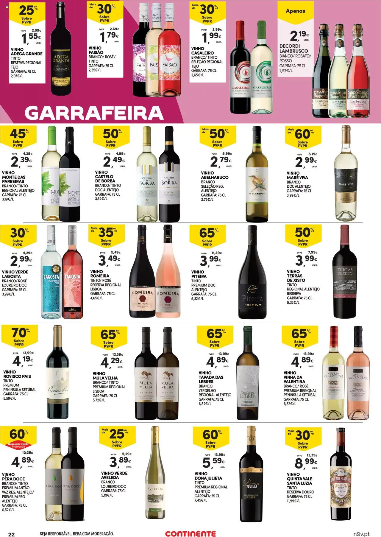 Continente - Açores │ válido de 02.10.2025 | Página: 22 | Produtos: Lagosta, Rovisco pais vinho, Vinho