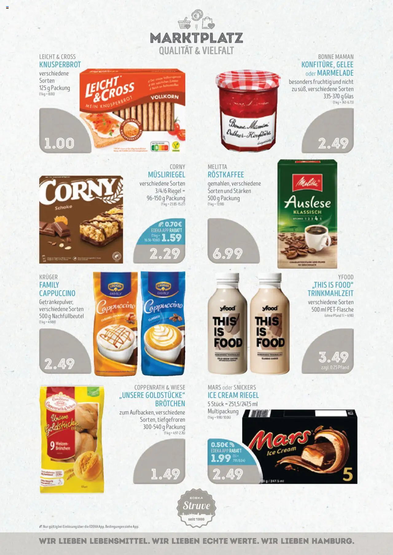 Edeka Struve Prospekt 	 - gültig ab dem 18.08.2025 | Seite: 10 | Produkte: Melitta, Mars, YFood, Bonne maman