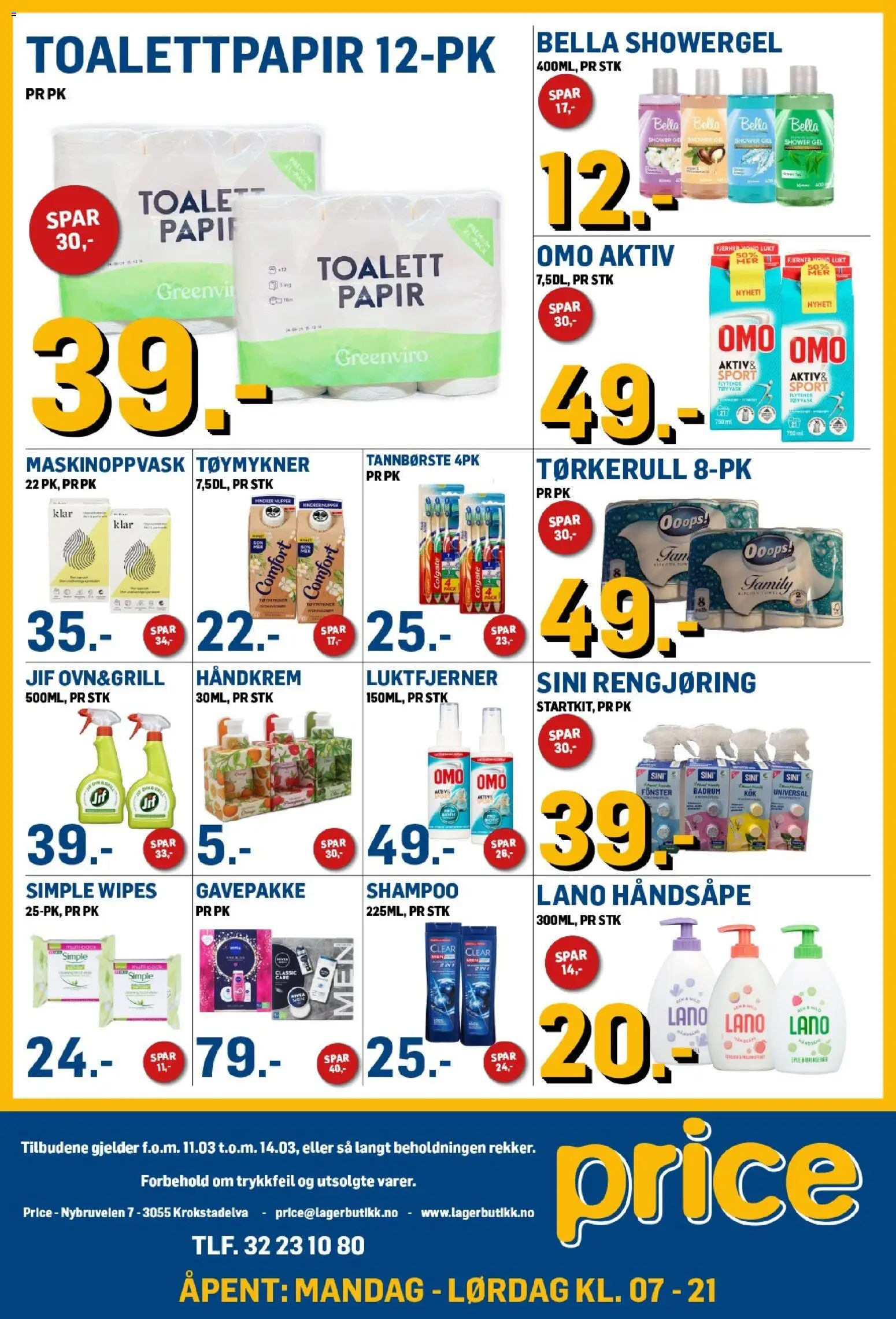 {H1} | Side: 9 | Produkter: Tannbørste, Tøymykner, Wipes, Håndsåpe