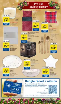 Náhled letáku Tesco katalog od 25.11.2025 | Strana: 33 | Produkty: Nože, Červené víno, Talíř, Sklenice