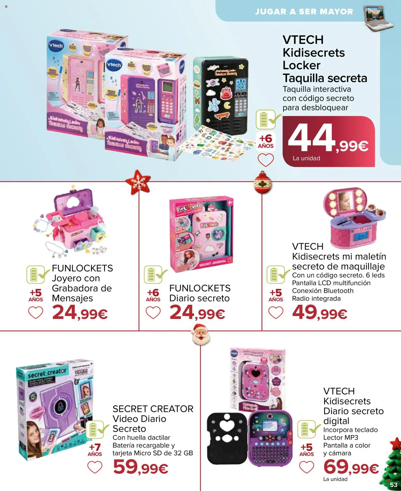 Carrefour Juguetes │ válido desde el 07.11.2025 | Página: 53 | Productos: Maquillaje, Radio, Cámara, Batería