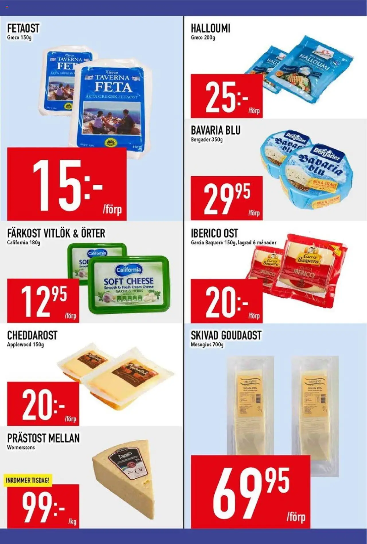 Matdax reklamblad aktuell från 06.10.2025 | Sida: 10 | Produkter: Fetaost, Halloumi, Ost, Vitlök