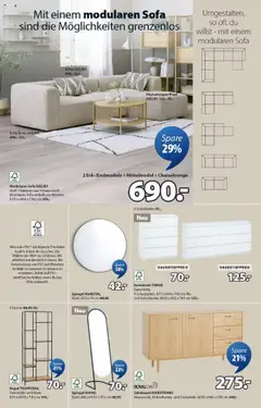 JYSK - Aktionen ab 19.08.2025 | Seite: 4 | Produkte: Kommode, Sofa, Spiegel, Sideboard