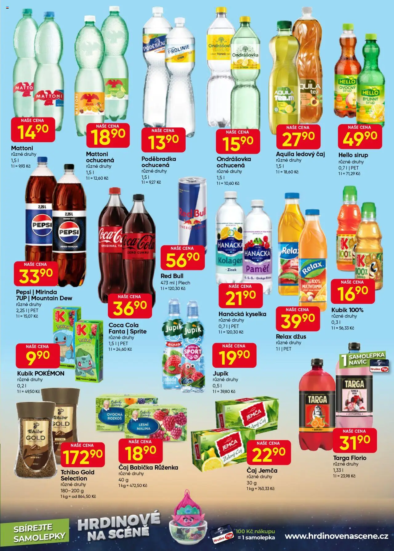 Hruška leták od 14.10.2025 | Strana: 5 | Produkty: Ondrášovka, Samolepky, Prolinie, Cola