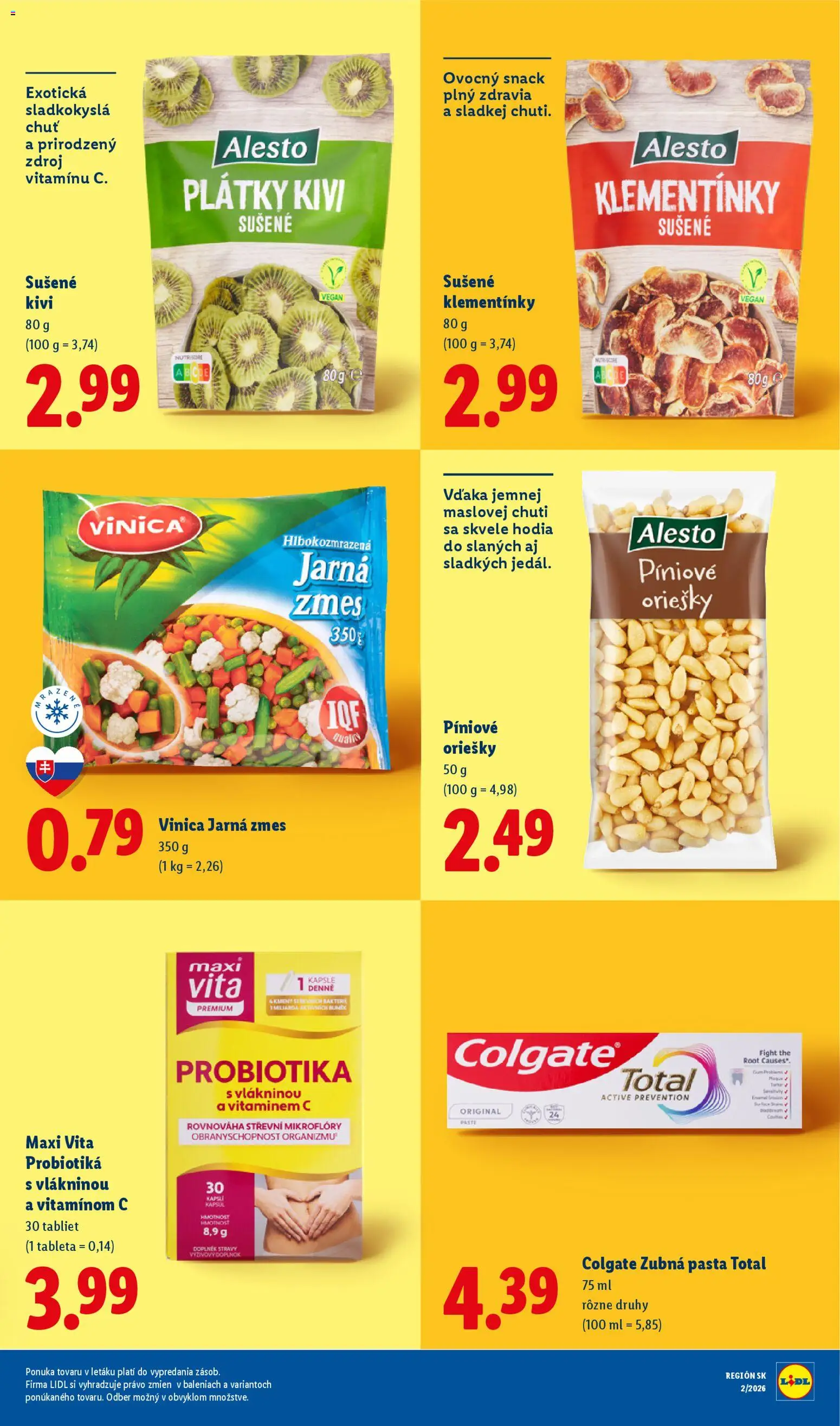 Nové Lidl akcie – leták je platný od 08.01.2026 | Strana: 61 | Produkty: Zubná pasta
