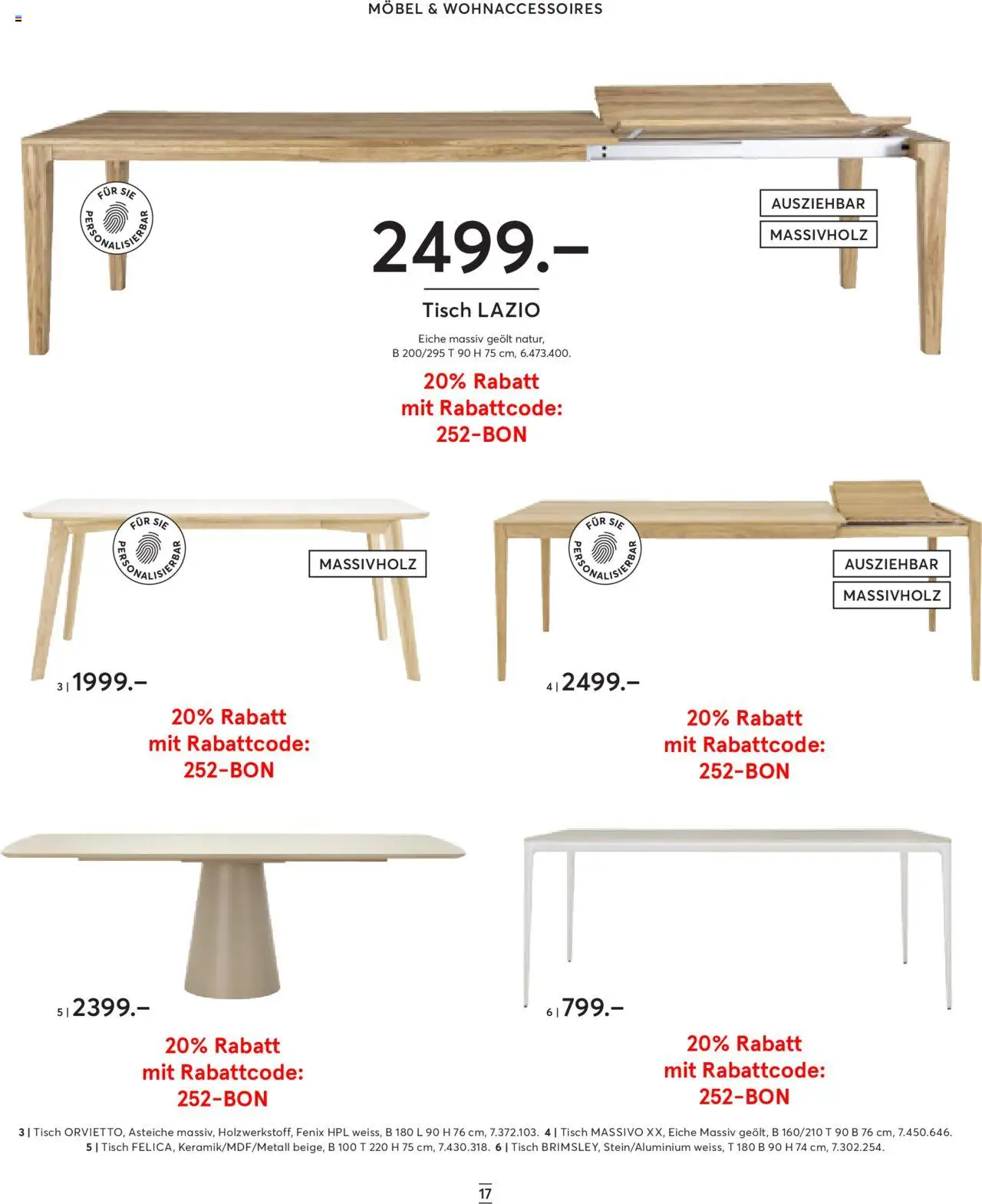Livique Prospekt – gültig ab 24.09.2025 | Seite: 17 | Produkte: Tisch