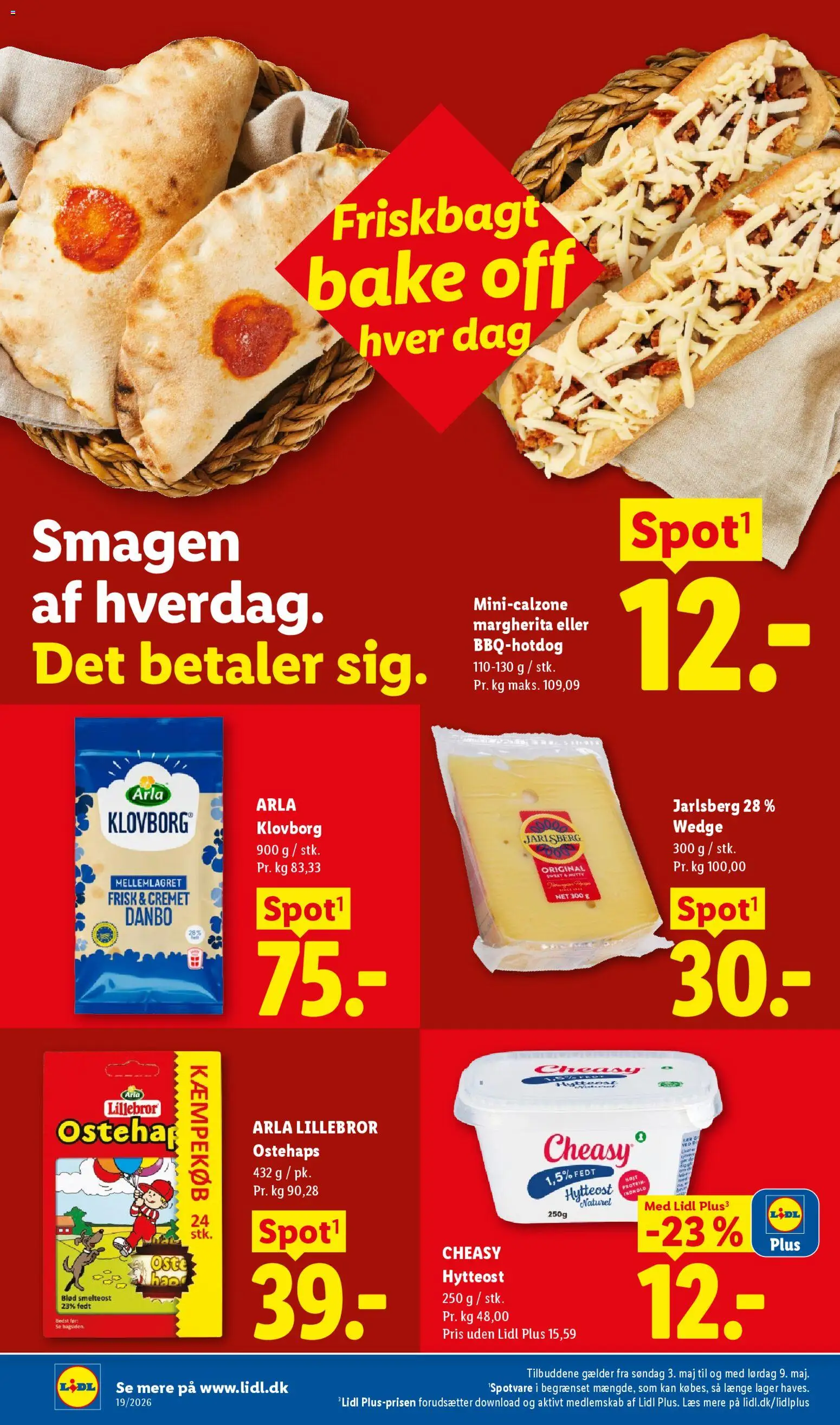 Lidl tilbudsavis – gyldig fra 03.05.2026 | Side: 4 | Produkter: Hytteost, Ostehaps, Søm