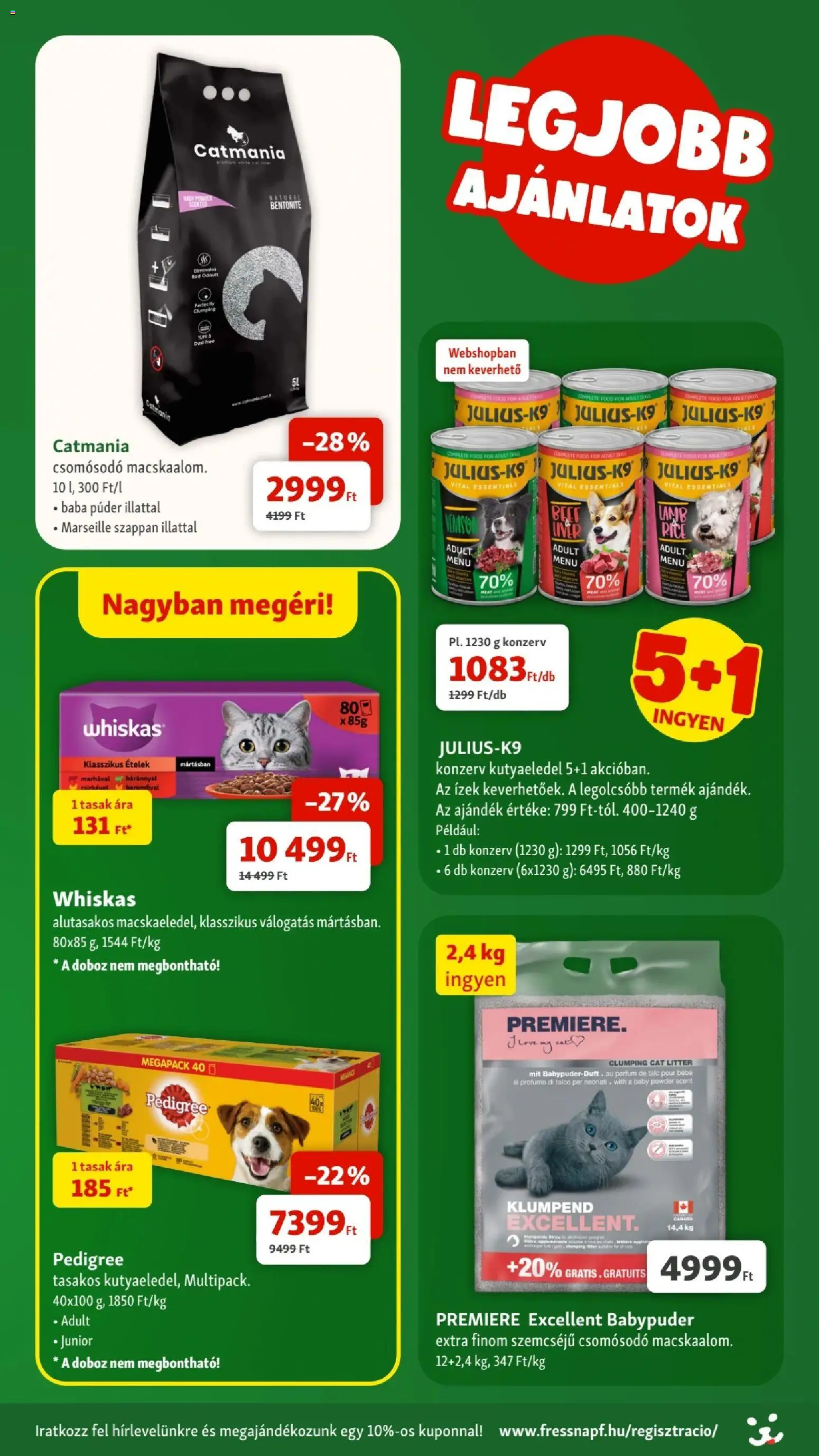 Fressnapf akciós ujság - amely érvényes a következő dátumtól: 08.01.2026 | Oldal: 2 | Termékek: Kutyaeledel, Púder, Doboz, Szappan