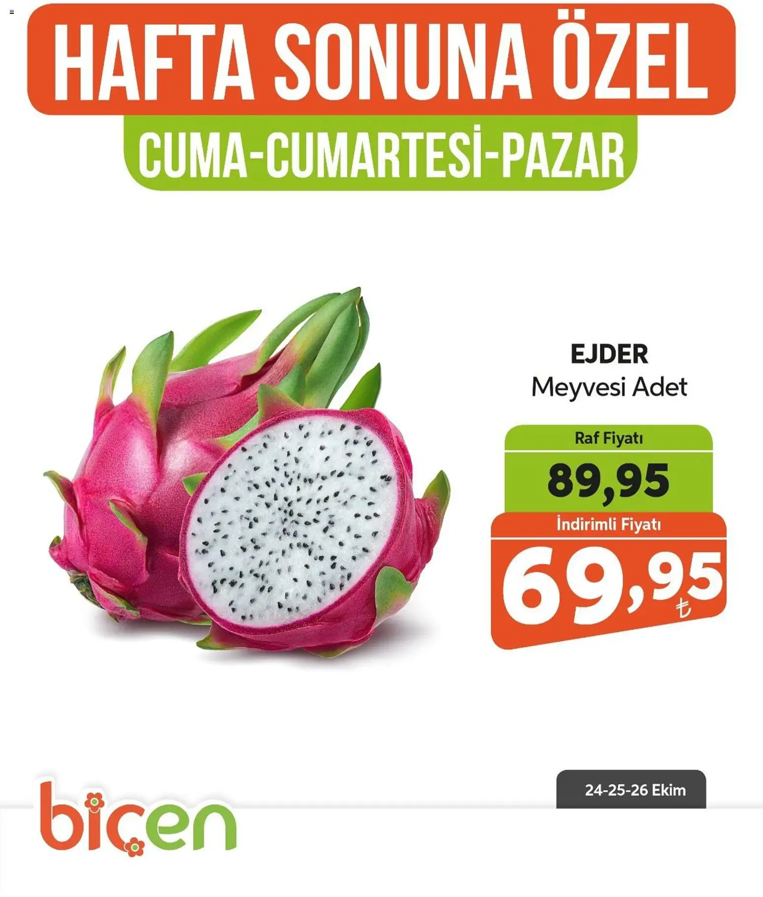 Biçen Market Hafta Sonuna Özel - 24.10.2025 tarihinden itibaren geçerlidir | Sayfa: 26 | Ürünler: Raf