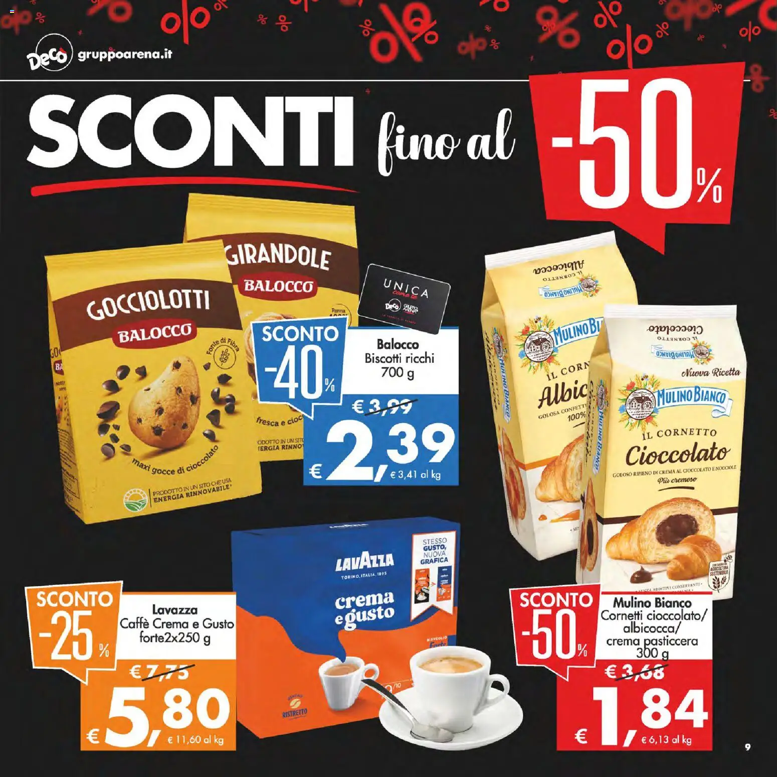 Volantino Decò del 13.02.2026 | Pagina: 12 | Prodotti: Caffè, Cioccolato, Biscotti, Lavazza