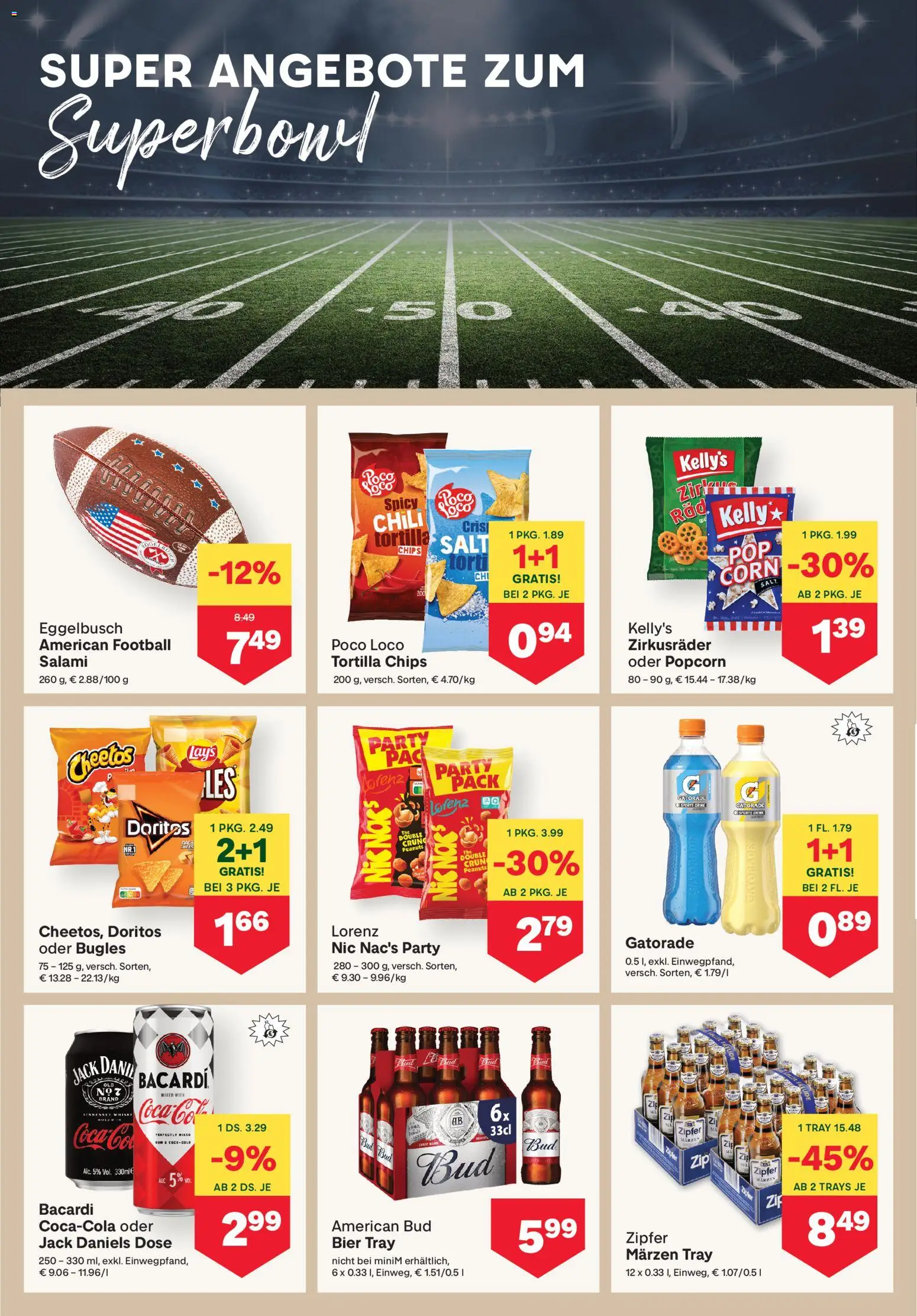 MPREIS Flugblatt gültig ab 12.02.2026 | Seite: 8 | Produkte: Chili, Mixer, Salami, Bier