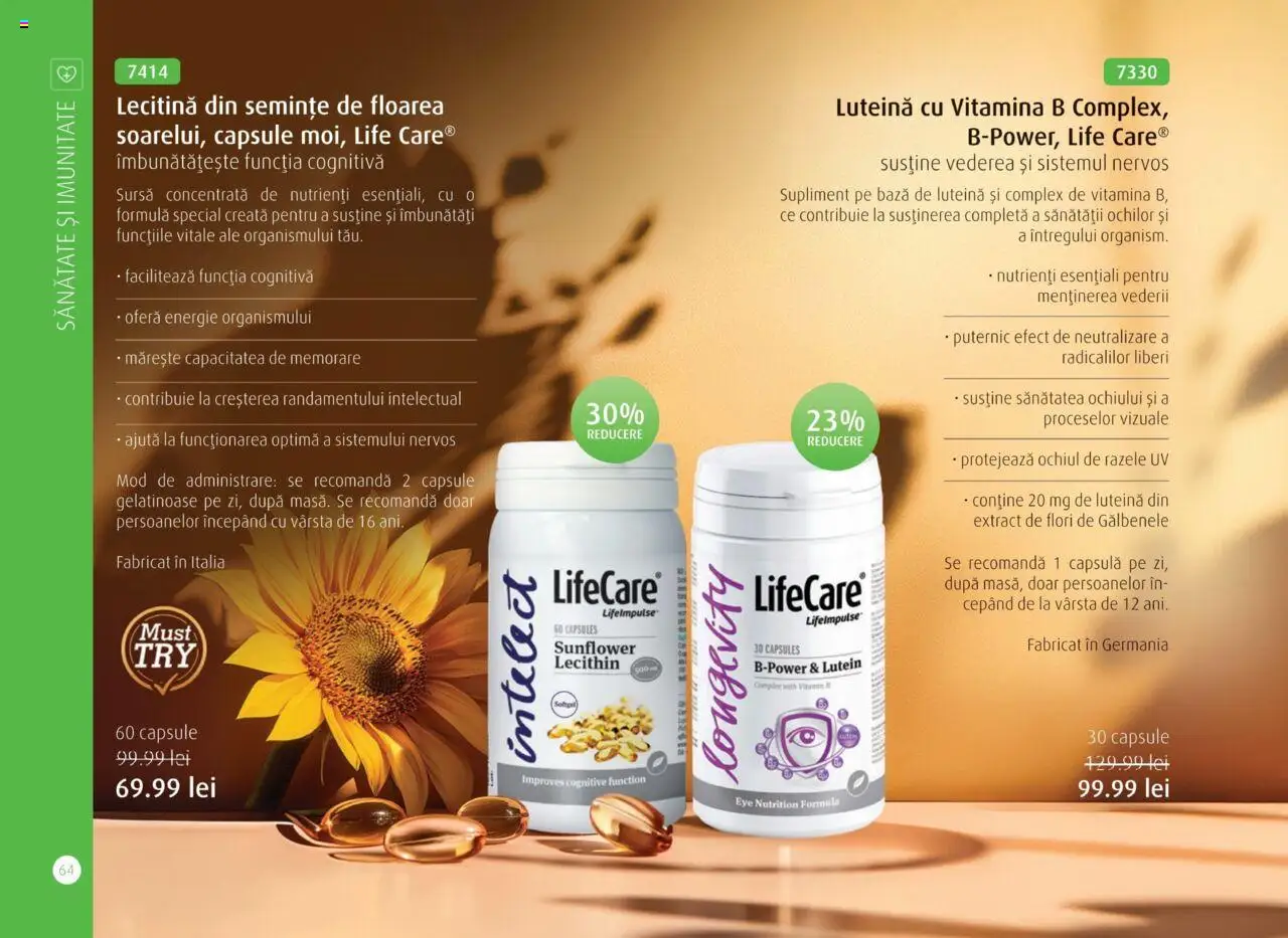 Life Care catalog - Aprilie/Octombrie – valabil de la 01.04.2025 | Pagină: 66 | Produse: Semințe