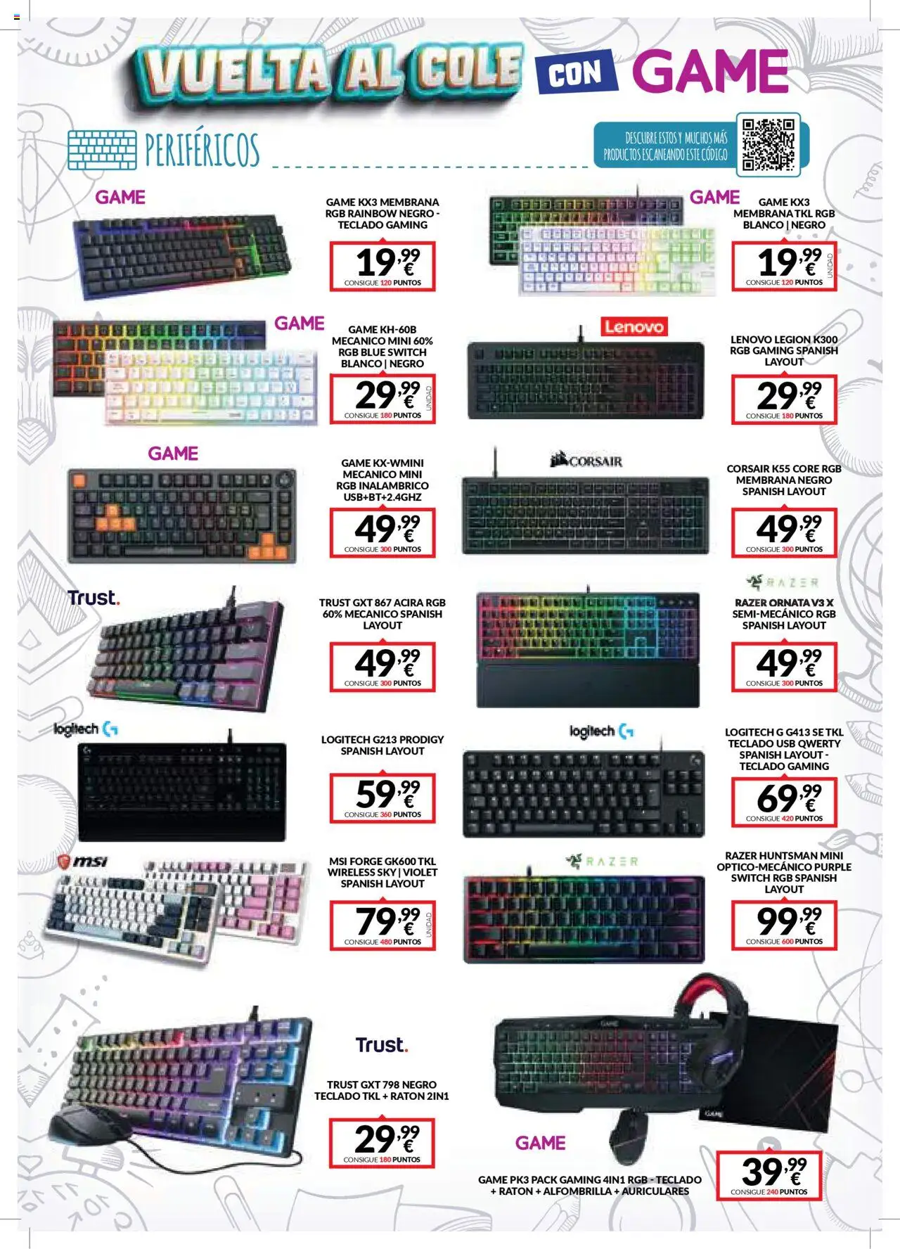 Game folleto │ válido desde el 18.08.2025 | Página: 11 | Productos: Alfombrilla, Teclado, Auriculares, USB