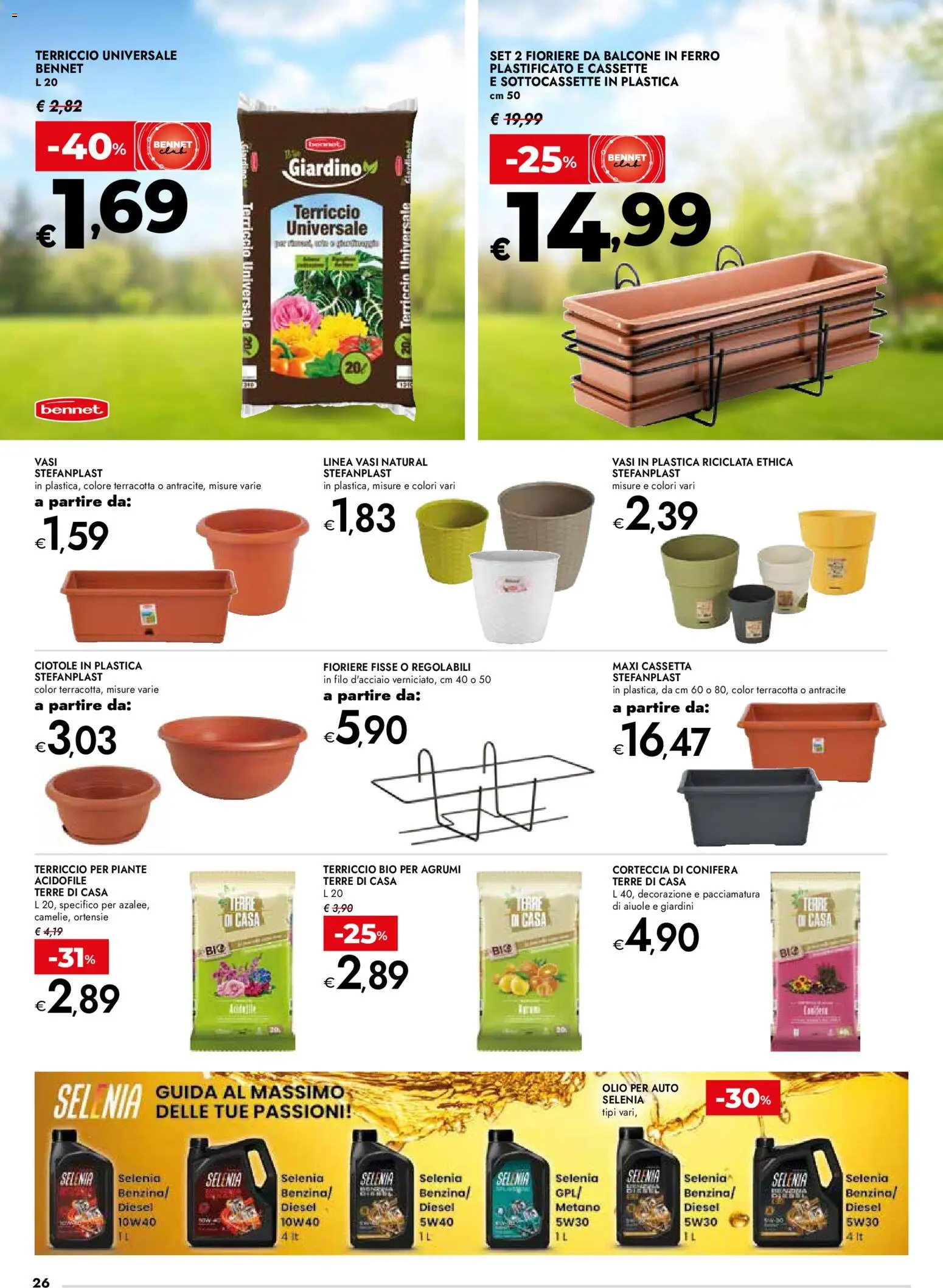 Volantino bennet del 12.03.2026 | Pagina: 26 | Prodotti: Olio, Agrumi, Terriccio