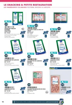 METRO - Prévisualisation de METRO - Boulanger Pâtissiers valide à partir de 08.02.2026 | Page: 94 | Produits: Poitrine de porc, Lardons, Porc, Livre