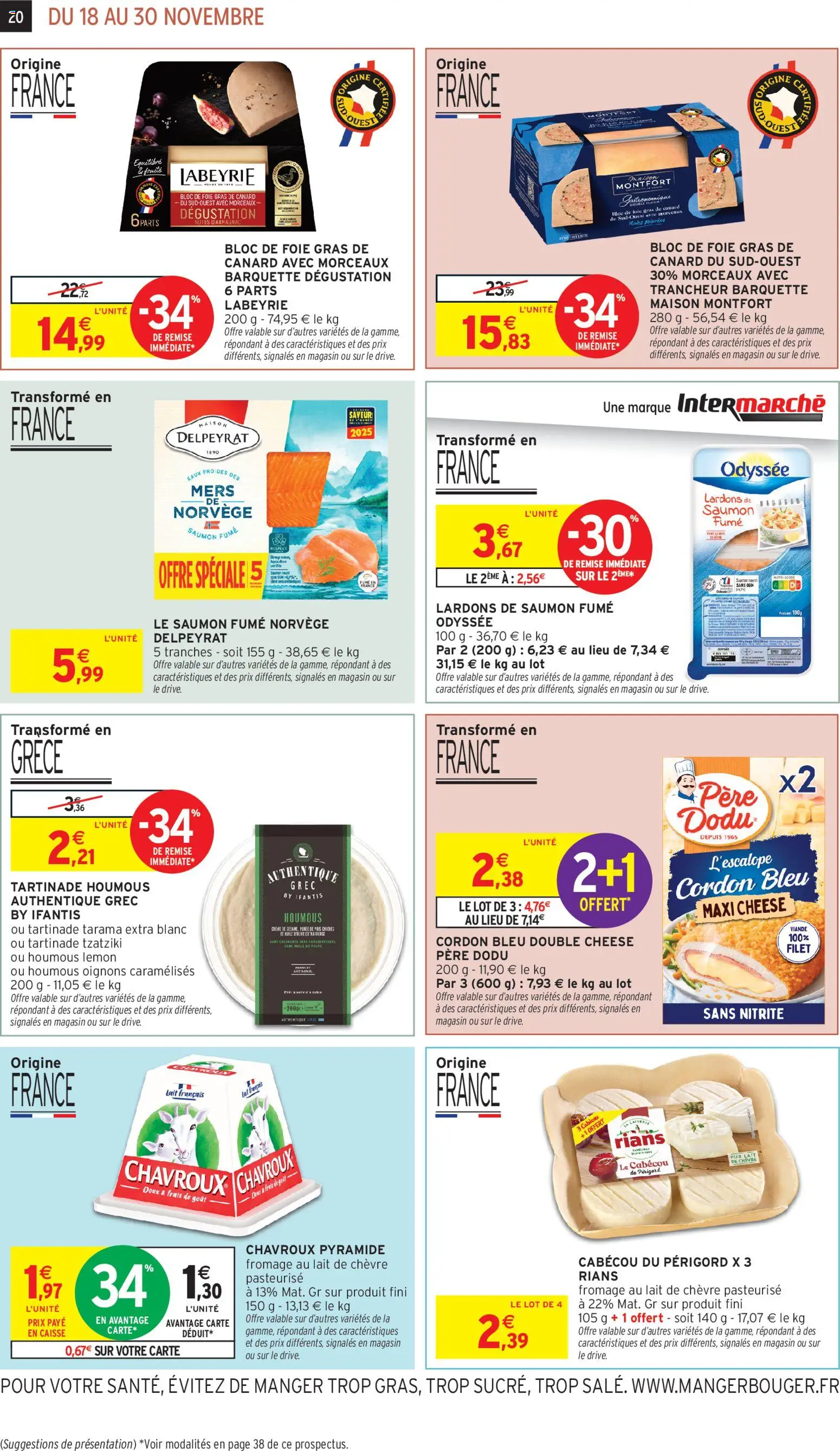 {H1} | Page: 20 | Produits: Bloc de foie gras, Huile, Viande, Cordon bleu