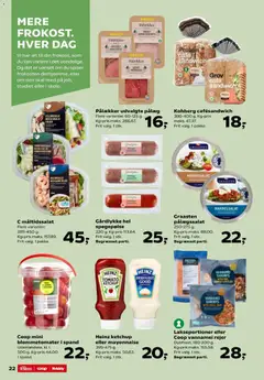 Kvickly - Tilbudsavis uge 11 gyldig fra 06.03.2026 | Side: 23 | Produkter: Tomater, Spegepølse, Hamburgerryg, Rejer