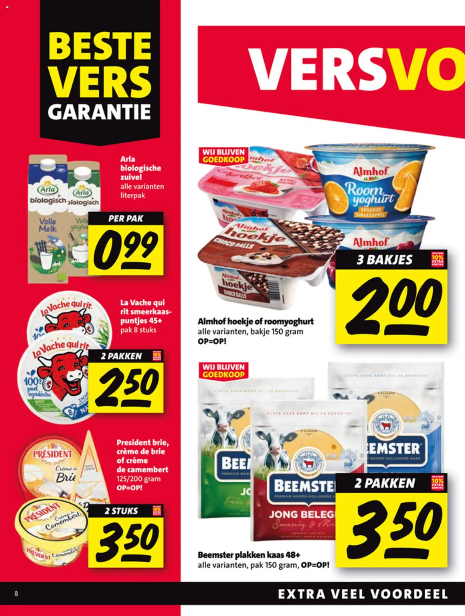 {H1} | Pagina: 8 | Producten: Melk, Yoghurt, La, Crème