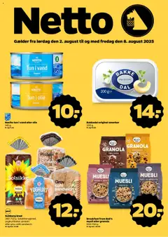 Eksempel på tilbudsavis Netto - Tilbudsavis fra butik Netto gyldig fra 02.08.2025