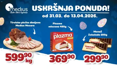Medius katalog Uskršnja ponuda - pregled Medius kataloga - važi od 31.03.2026
