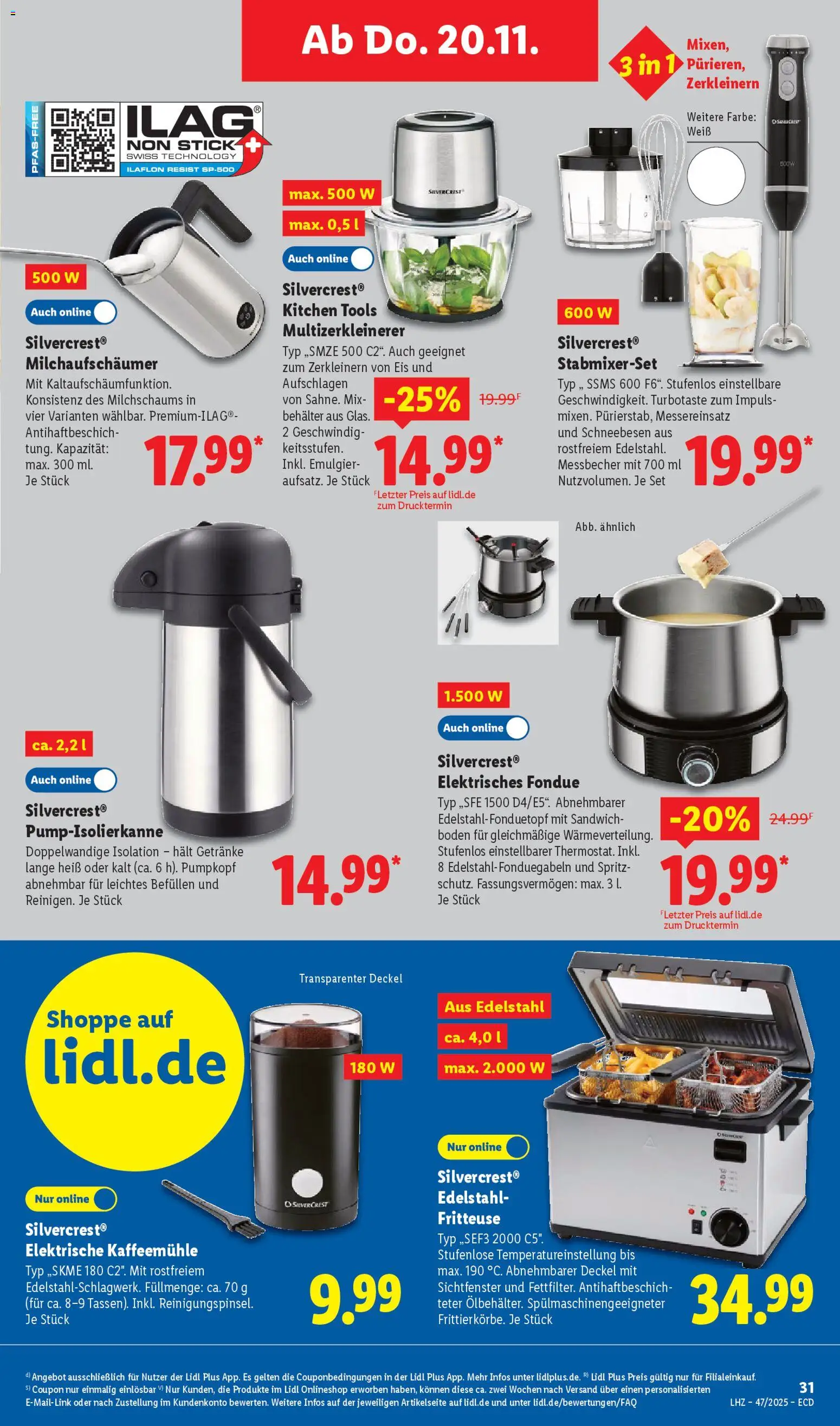 Lidl - Black Friday – gültig ab 17.11.2025 | Seite: 49 | Produkte: Fritteuse, Fondue, Eis