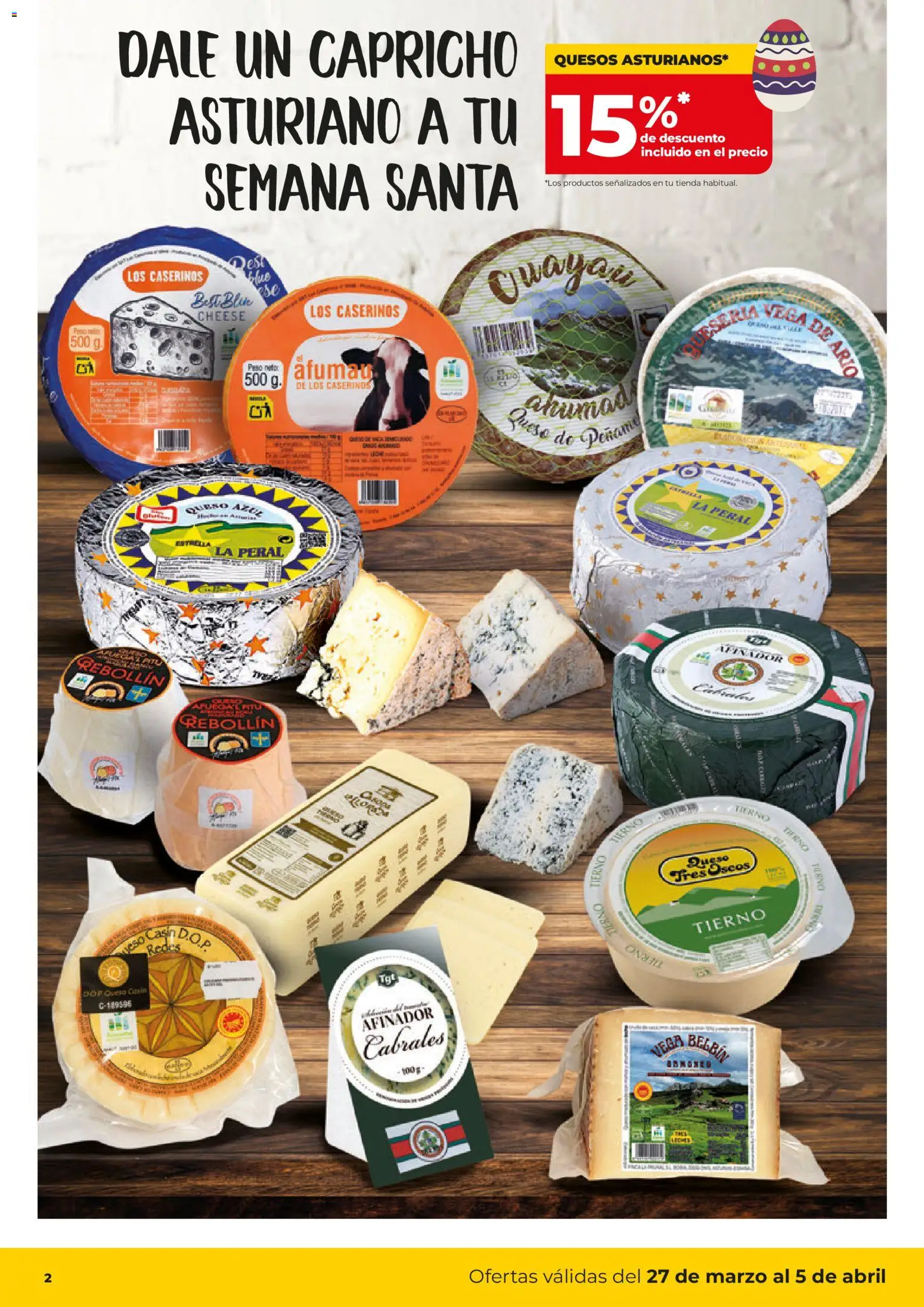 Alimerka Semana Santa  │ válido desde el 27.03.2026 | Página: 2 | Productos: Queso, Peso