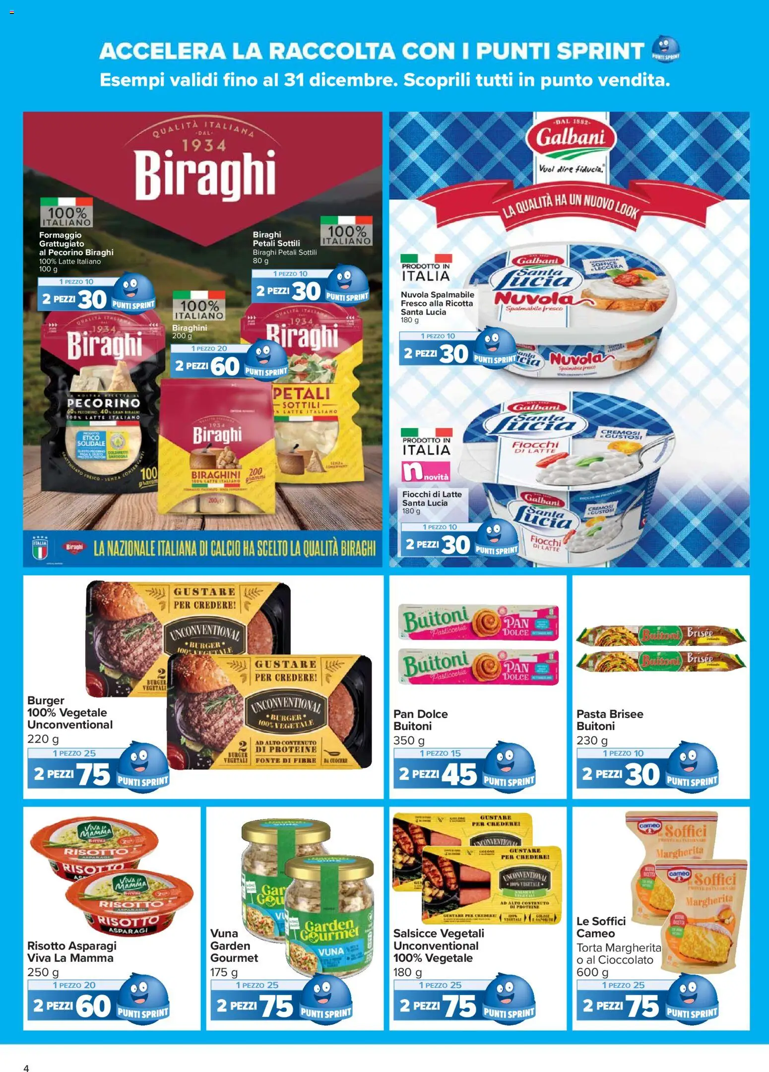 Volantino Carrefour del 02.12.2025 | Pagina: 4 | Prodotti: Formaggio, Pasta, Torta, Pecorino