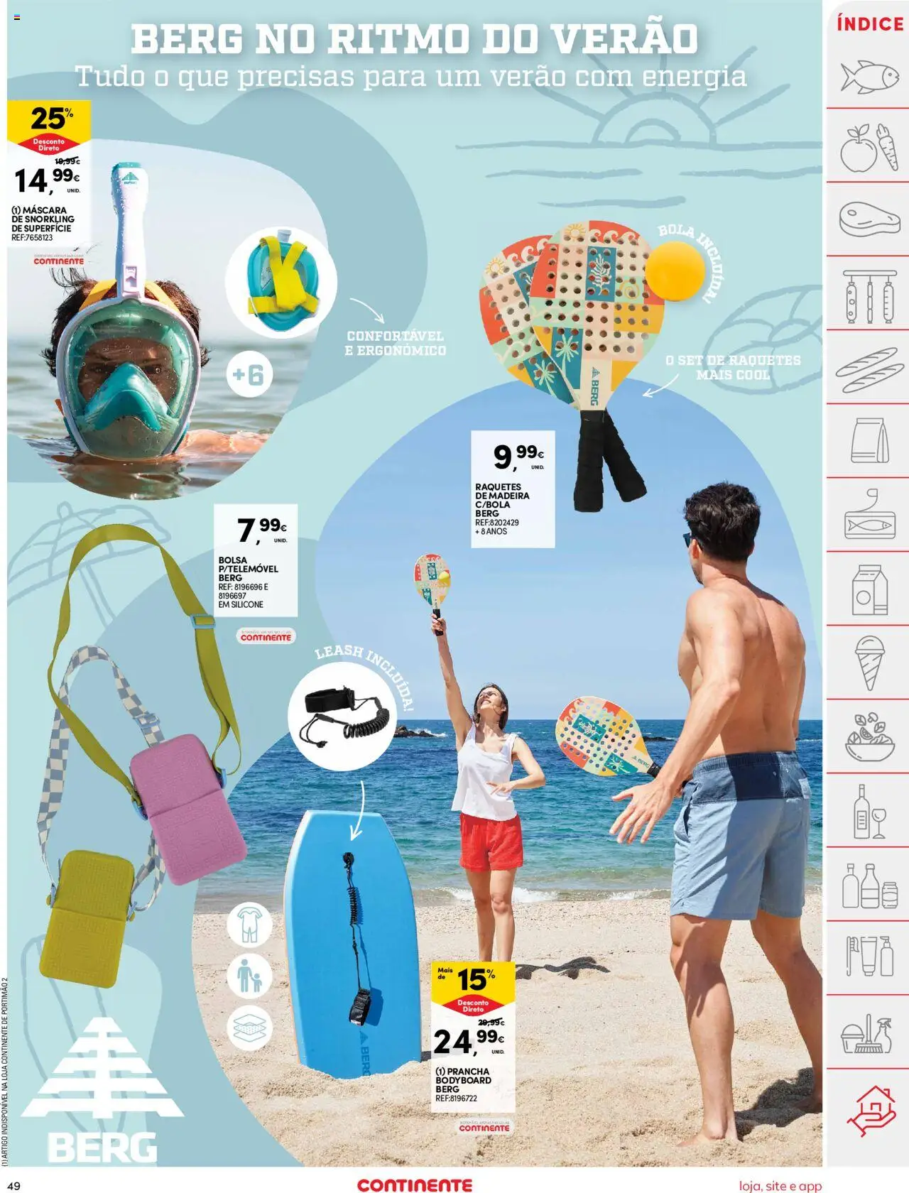 Continente folheto │ válido de 22.07.2025 | Página: 49 | Produtos: Bolsa, Prancha