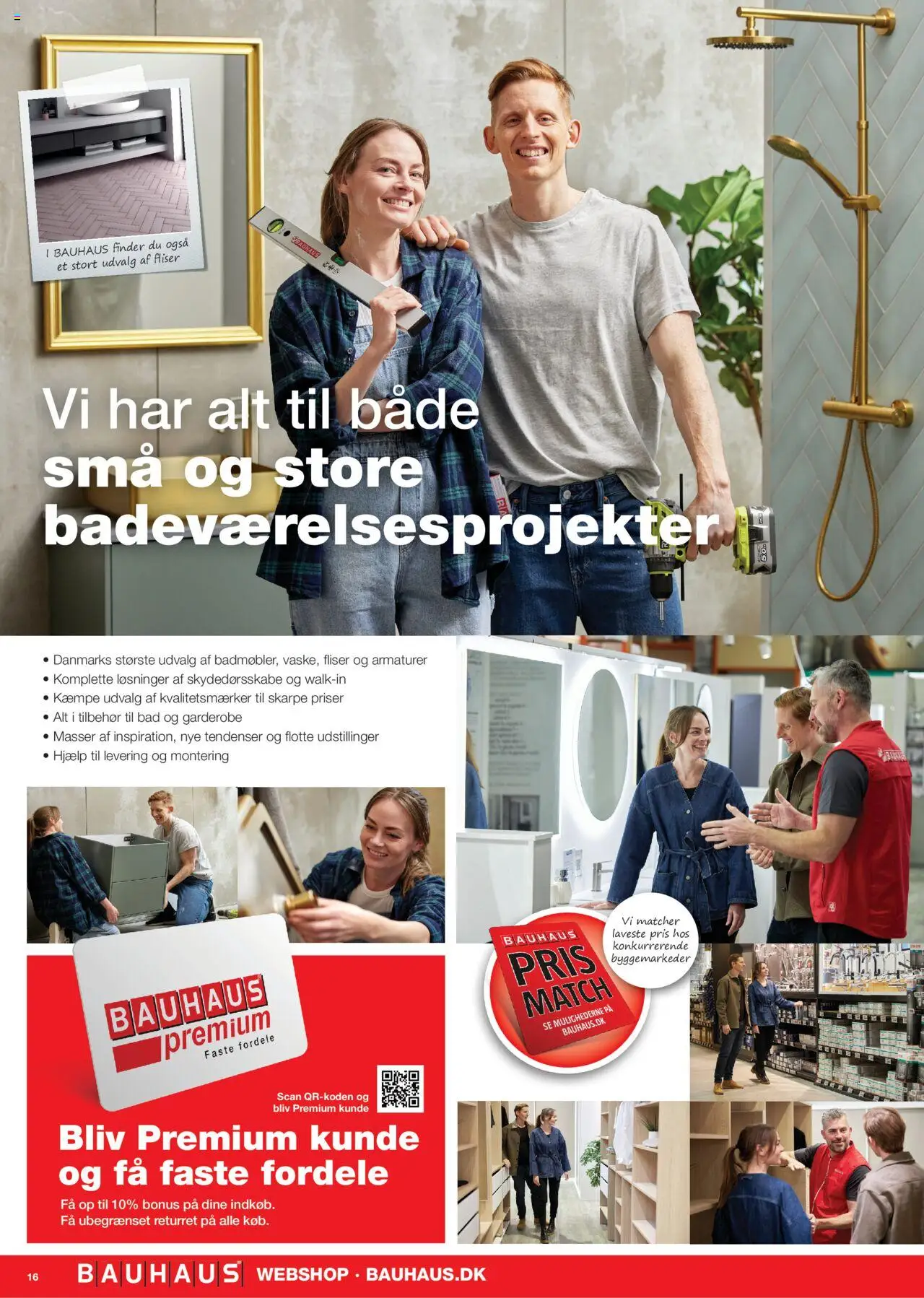 Bauhaus tilbudsavis – gyldig fra 10.10.2025 | Side: 16 | Produkter: Garderobe, Bad
