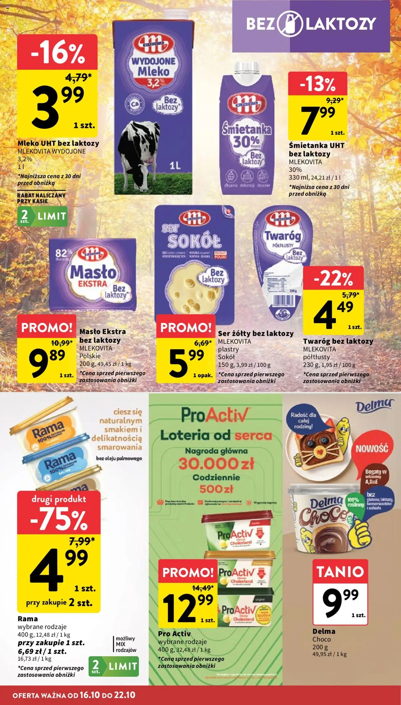 Intermarche Gazetka od 16.10.2025 | Strona: 20 | Produkty: Ser żółty, Mleko, Ser, Twaróg