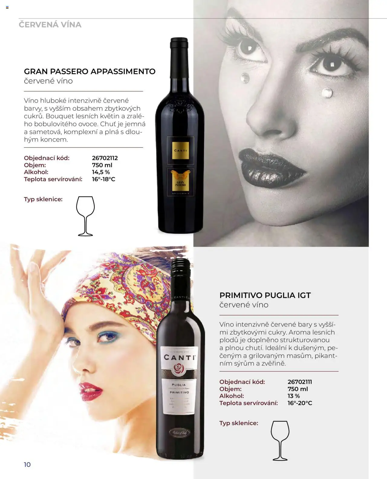 Jip katalog Canti 2024/25 od 30.12.2024 | Strana: 10 | Produkty: Víno, Primitivo, Červené víno, Sklenice