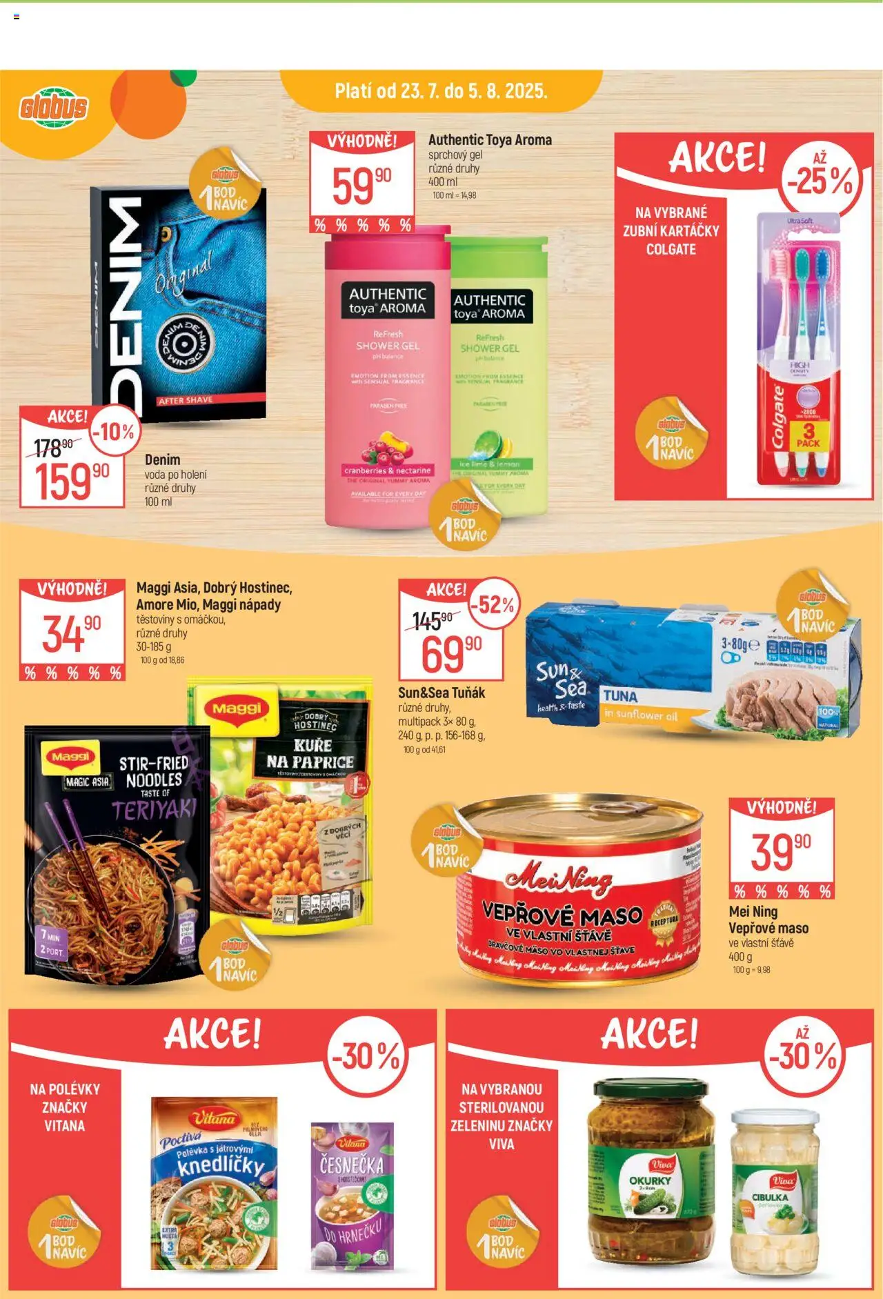 Globus leták - Ostrava od 16.07.2025 | Strana: 3 | Produkty: Sprchový gel, Voda, Globus, Maggi