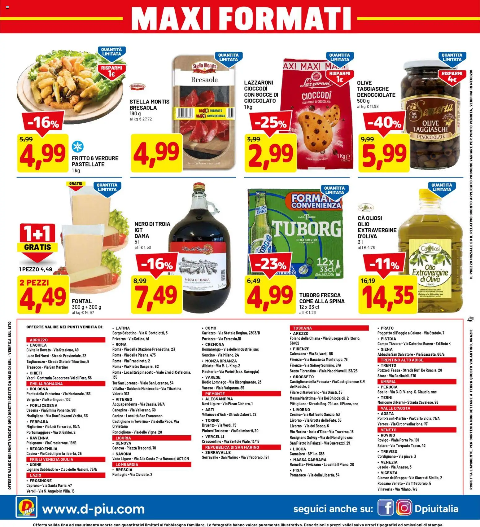 Volantino D Più del 30.04.2026 | Pagina: 20 | Prodotti: Bresaola, Olio, Olive, Terra