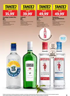 Lidl Katalog alkoholi mocnych od 14.07.2025 | Strona: 11 | Produkty: Beefeater, Gin