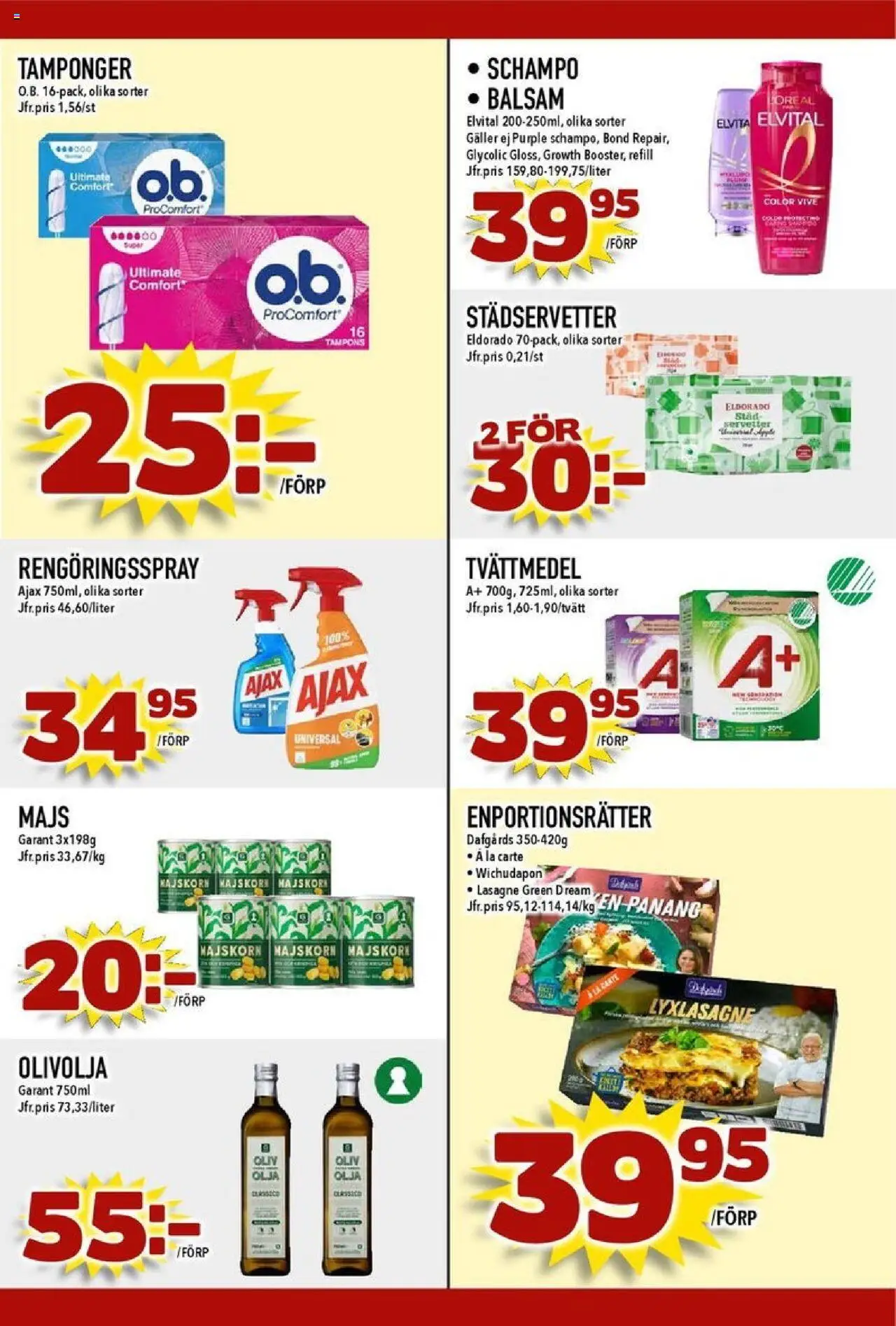 Matdax reklamblad aktuell från 15.09.2025 | Sida: 23 | Produkter: Balsam, Galler, Rengöringsspray, Majs