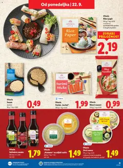 Novi Lidl katalog ponudbe – veljaven od 18.09.2025 | Stran: 45 | Izdelki: Sirni namaz, Rezanci, Namaz, Omaka