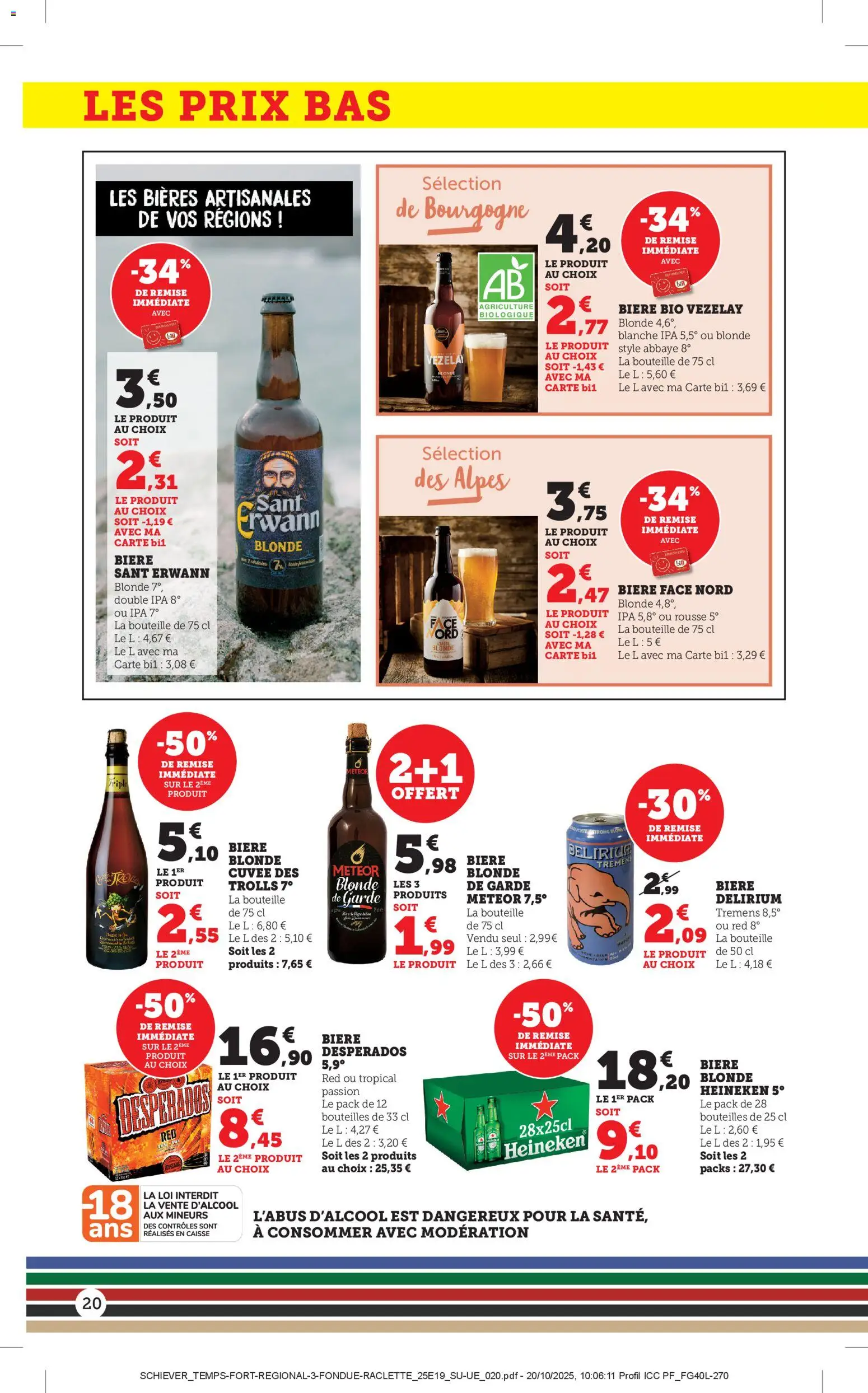 {H1} | Page: 20 | Produits: Desperados, Bière blonde, Bière, Heineken